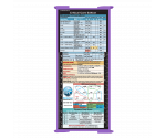 WhiteCoat Clipboard® Trifold - Lilac Critical Care Edition